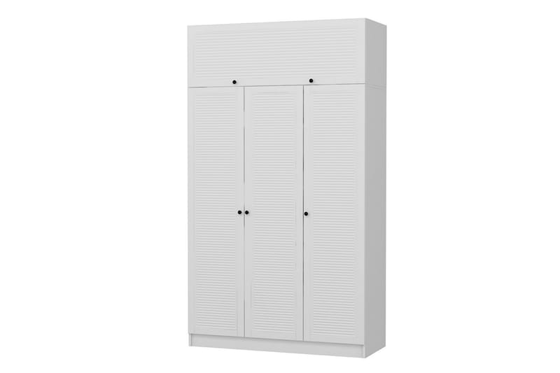 Fruitland Garderobe 135x190 cm - Hvit - Oppbevaring - Klesoppbevaring - Garderober & garderobesystem