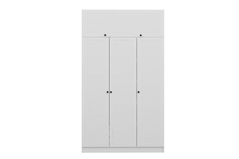 Fruitland Garderobe 135x190 cm - Hvit - Oppbevaring - Klesoppbevaring - Garderober & garderobesystem