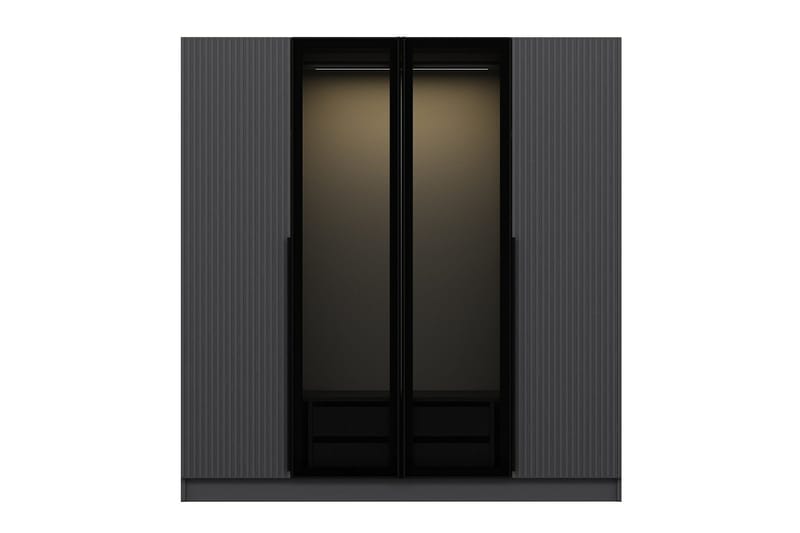 Fruitland Garderobe 180 cm - Antrasitt - Oppbevaring - Klesoppbevaring - Garderober & garderobesystem