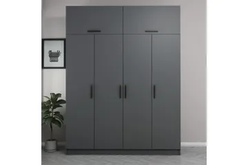 Fruitland Garderobe 180 cm - Antrasitt - Oppbevaring - Klesoppbevaring - Garderober & garderobesystem