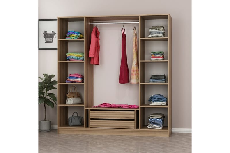 Fruitland Garderobe 180 cm - Antrasitt - Garderober & garderobesystem - Garderobeskap & klesskap