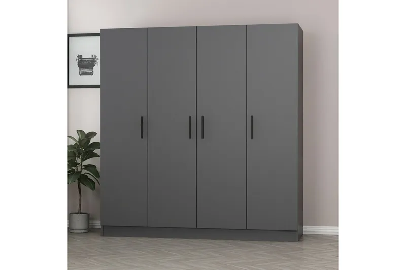 Fruitland Garderobe 180 cm - Antrasitt - Oppbevaring - Klesoppbevaring - Garderober & garderobesystem