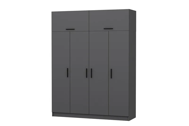 Fruitland Garderobe 180 cm - Antrasitt - Oppbevaring - Klesoppbevaring - Garderober & garderobesystem