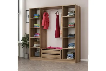 Fruitland Garderobe 180 cm - Grå - Oppbevaring - Klesoppbevaring - Garderober & garderobesystem