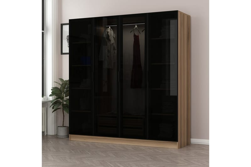 Fruitland Garderobe 180 cm - Grå - Oppbevaring - Klesoppbevaring - Garderober & garderobesystem
