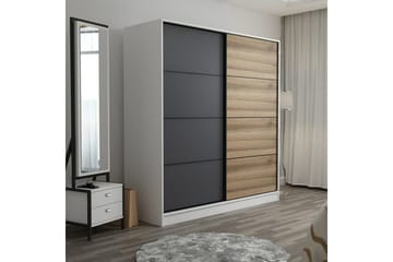 Fruitland Garderobe 180 cm - Grå/Brun - Oppbevaring - Klesoppbevaring - Garderober & garderobesystem
