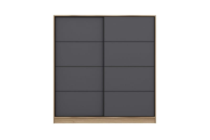 Fruitland Garderobe 180 cm - Grå/Eik - Oppbevaring - Klesoppbevaring - Garderober & garderobesystem