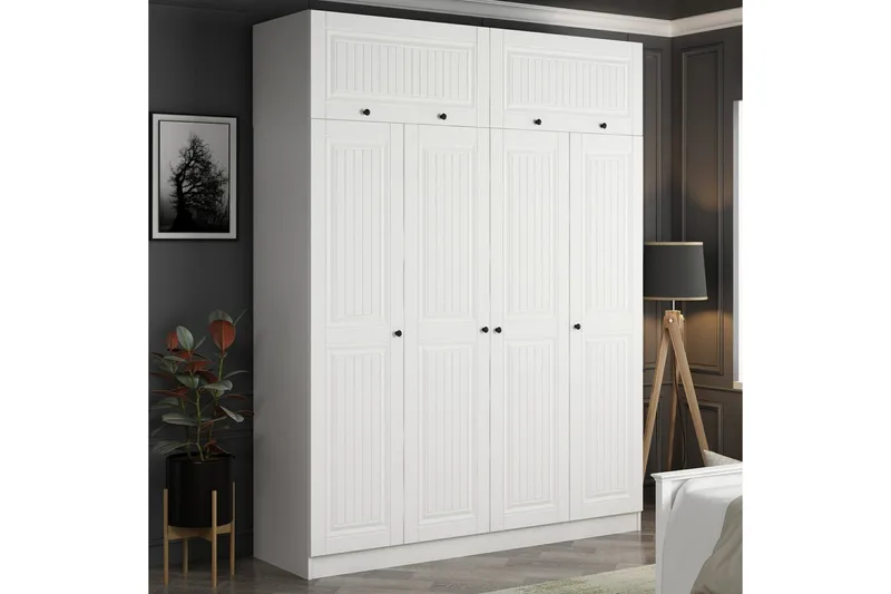 Fruitland Garderobe 180 cm - Hvit - Oppbevaring - Klesoppbevaring - Garderober & garderobesystem