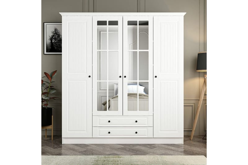 Fruitland Garderobe 180 cm, Hvit