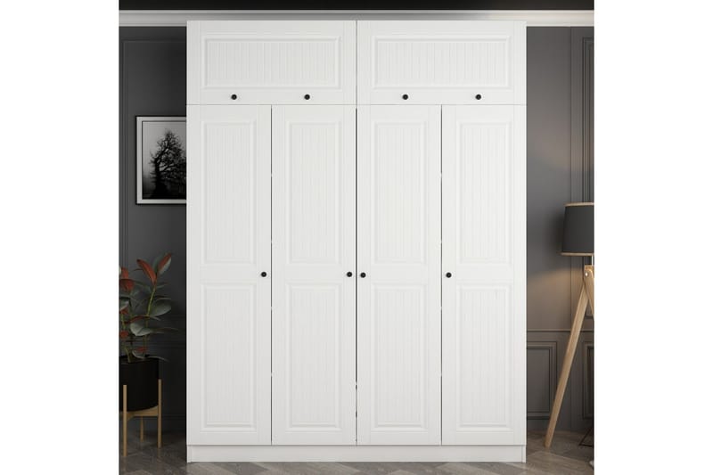 Fruitland Garderobe 180 cm - Hvit - Garderober & garderobesystem - Garderobeskap & klesskap