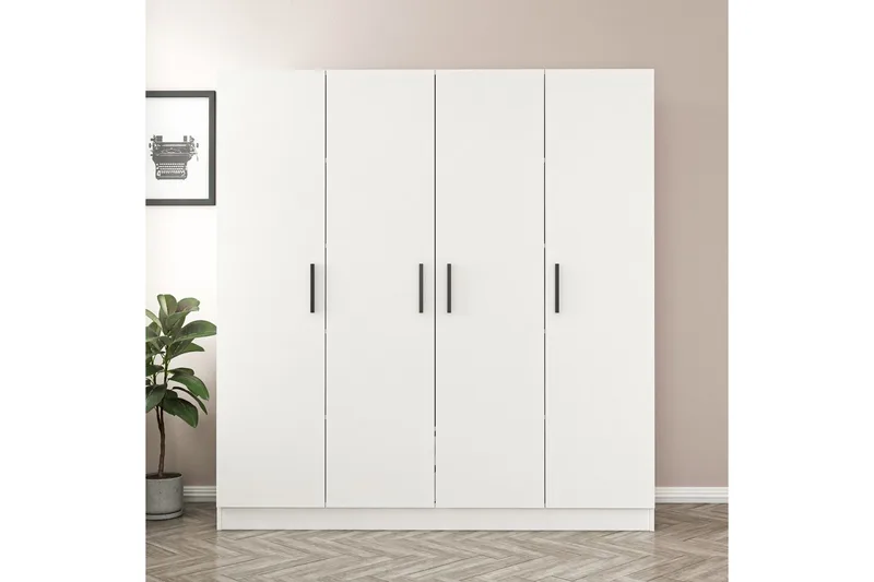 Fruitland Garderobe 180 cm, Hvit