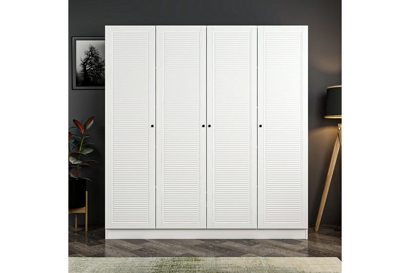 Fruitland Garderobe 180 cm, Hvit