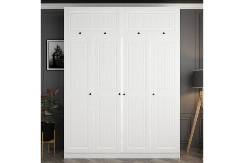 Fruitland Garderobe 180 cm, Hvit