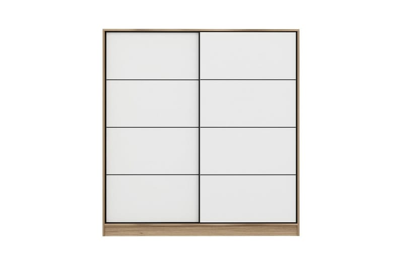 Fruitland Garderobe 180 cm - Hvit/eik - Oppbevaring - Klesoppbevaring - Garderober & garderobesystem