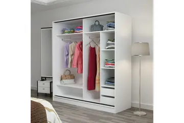 Fruitland Garderobe 220 cm - Antrasitt - Oppbevaring - Klesoppbevaring - Garderober & garderobesystem