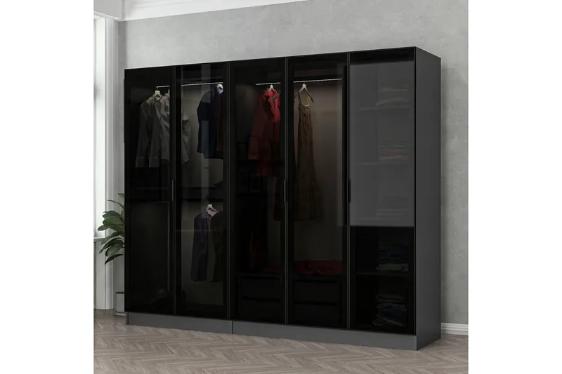 Fruitland Garderobe 225 cm, Antrasitt