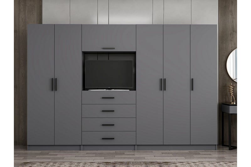 Fruitland Garderobe 225 cm, Antrasitt