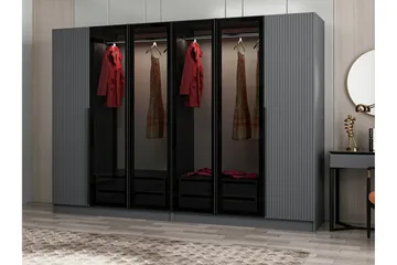 Fruitland Garderobe 225 cm - Antrasitt - Oppbevaring - Klesoppbevaring - Garderober & garderobesystem