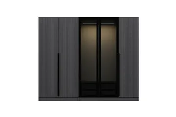 Fruitland Garderobe 225 cm - Antrasitt - Oppbevaring - Klesoppbevaring - Garderober & garderobesystem