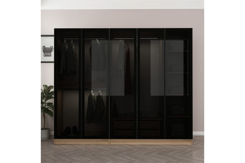 Fruitland Garderobe 225 cm - Brun - Oppbevaring - Klesoppbevaring - Garderober & garderobesystem