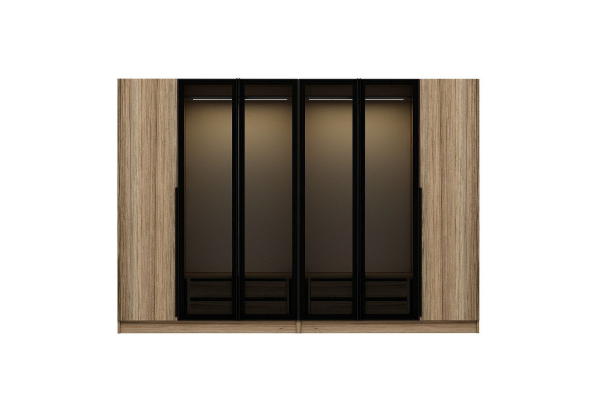 Fruitland Garderobe 225 cm - Brun - Oppbevaring - Klesoppbevaring - Garderober & garderobesystem