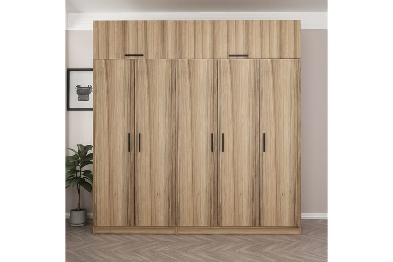 Fruitland Garderobe 225 cm - Brun - Oppbevaring - Klesoppbevaring - Garderober & garderobesystem