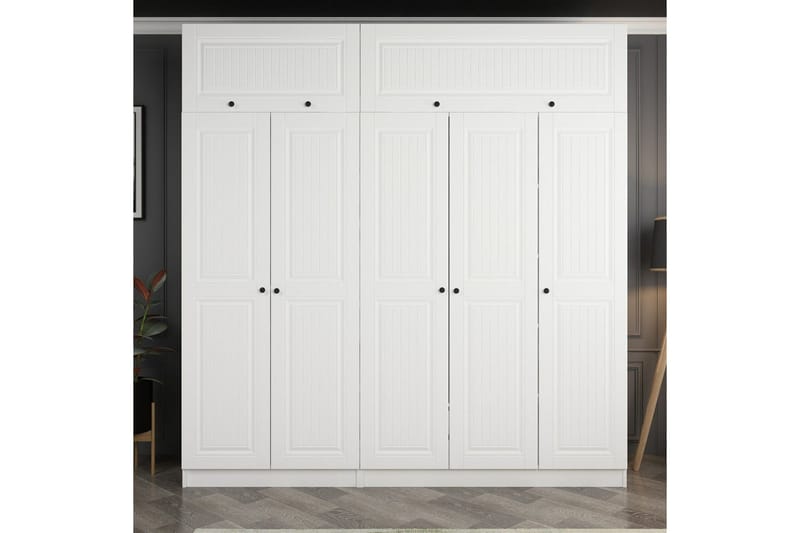 Fruitland Garderobe 225 cm, Hvit