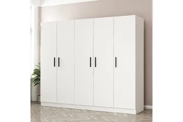 Fruitland Garderobe 225 cm - Hvit - Oppbevaring - Klesoppbevaring - Garderober & garderobesystem