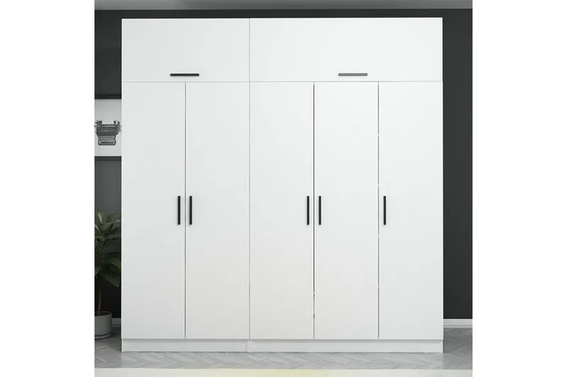 Fruitland Garderobe 225 cm - Hvit - Oppbevaring - Klesoppbevaring - Garderober & garderobesystem