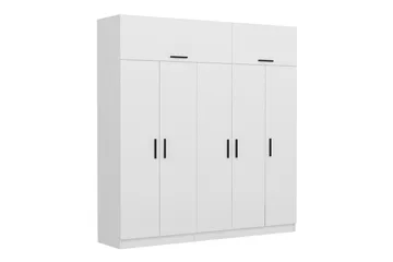 Fruitland Garderobe 225 cm - Hvit - Oppbevaring - Klesoppbevaring - Garderober & garderobesystem