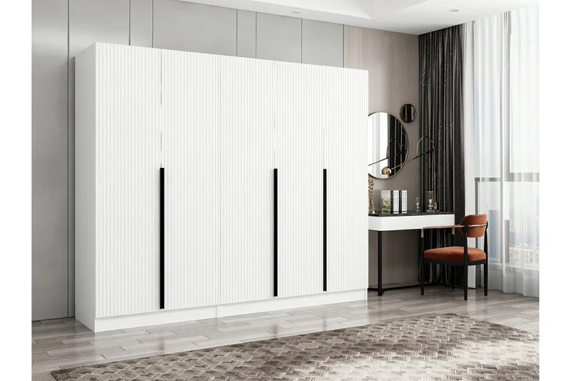 Fruitland Garderobe 225 cm, Hvit