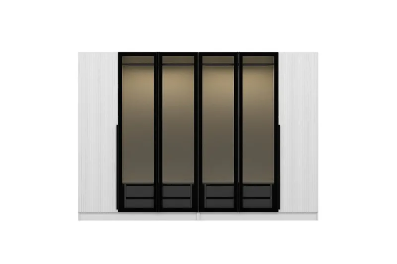 Fruitland Garderobe 225 cm - Hvit - Oppbevaring - Klesoppbevaring - Garderober & garderobesystem