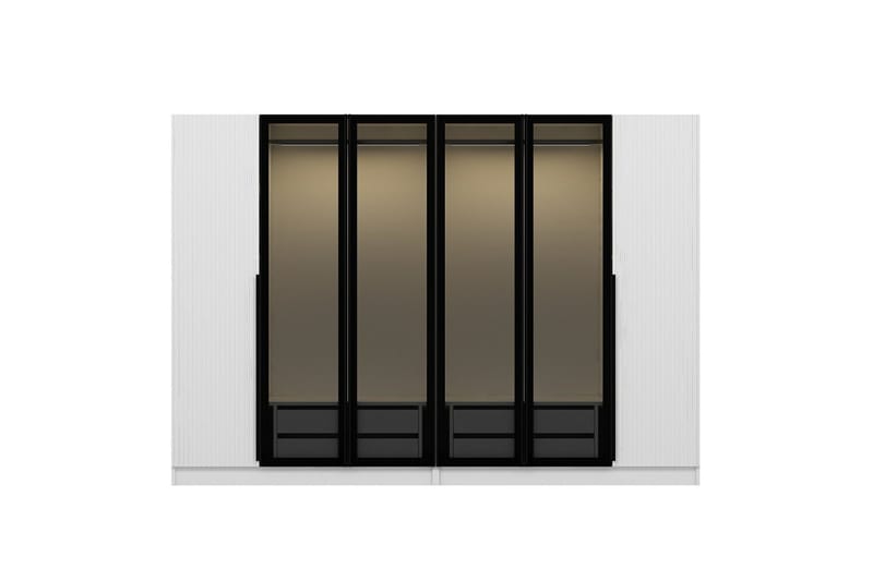 Fruitland Garderobe 225 cm - Hvit - Oppbevaring - Klesoppbevaring - Garderober & garderobesystem