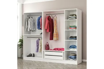 Fruitland Garderobe 225 cm - Hvit - Oppbevaring - Klesoppbevaring - Garderober & garderobesystem