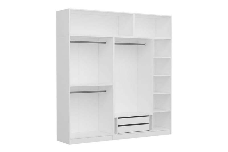 Fruitland Garderobe 225 cm - Hvit - Garderober & garderobesystem - Garderobeskap & klesskap