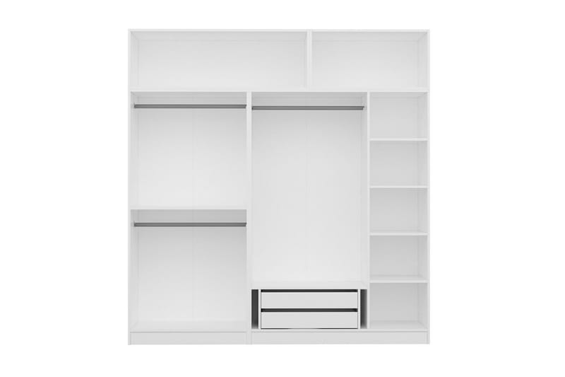 Fruitland Garderobe 225 cm - Hvit - Garderober & garderobesystem - Garderobeskap & klesskap