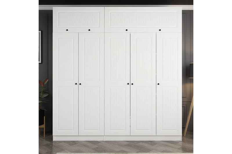 Fruitland Garderobe 225 cm - Hvit - Oppbevaring - Klesoppbevaring - Garderober & garderobesystem