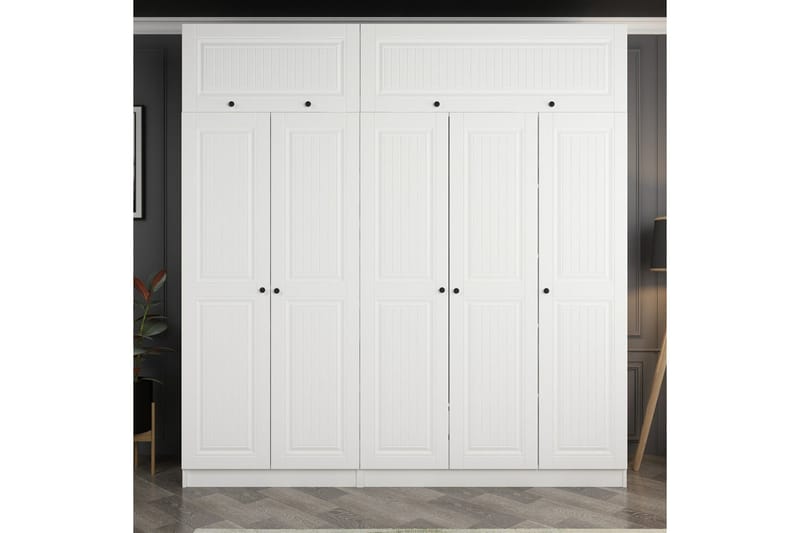 Fruitland Garderobe 225 cm - Hvit - Garderober & garderobesystem - Garderobeskap & klesskap