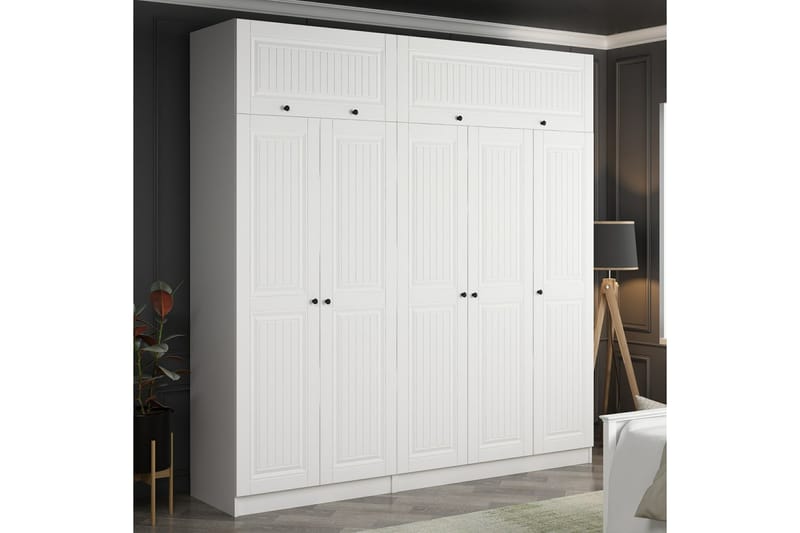 Fruitland Garderobe 225 cm - Hvit - Garderober & garderobesystem - Garderobeskap & klesskap