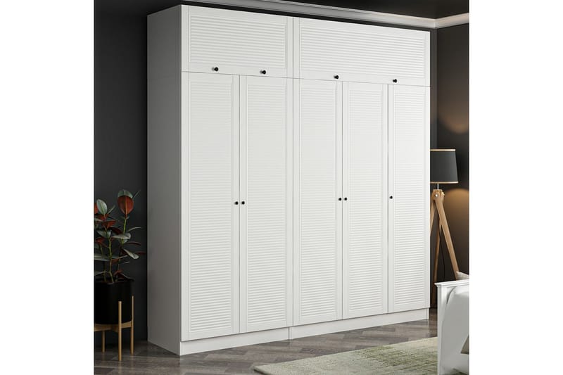 Fruitland Garderobe 225 cm - Hvit - Garderober & garderobesystem - Garderobeskap & klesskap