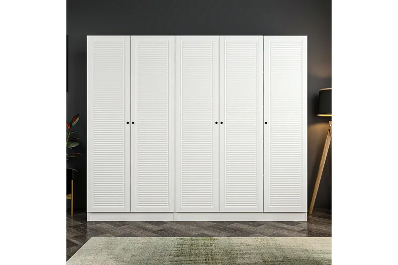 Fruitland Garderobe 225 cm, Hvit