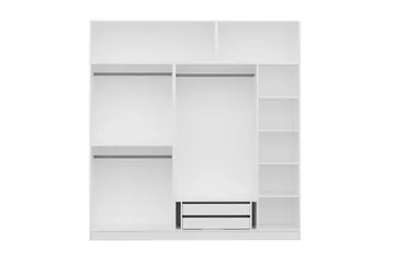 Fruitland Garderobe 225 cm - Hvit - Oppbevaring - Klesoppbevaring - Garderober & garderobesystem