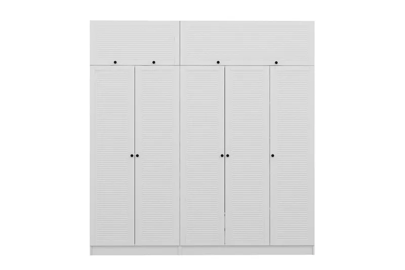 Fruitland Garderobe 225 cm - Hvit - Oppbevaring - Klesoppbevaring - Garderober & garderobesystem