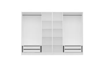 Fruitland Garderobe 225 cm - Hvit - Oppbevaring - Klesoppbevaring - Garderober & garderobesystem