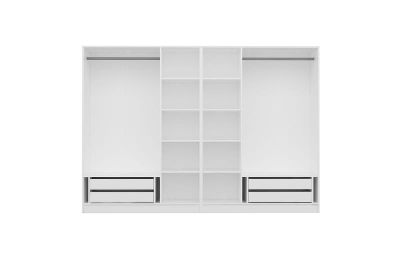 Fruitland Garderobe 225 cm - Hvit - Oppbevaring - Klesoppbevaring - Garderober & garderobesystem