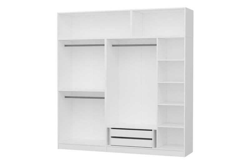 Fruitland Garderobe 225 cm - Hvit - Oppbevaring - Klesoppbevaring - Garderober & garderobesystem
