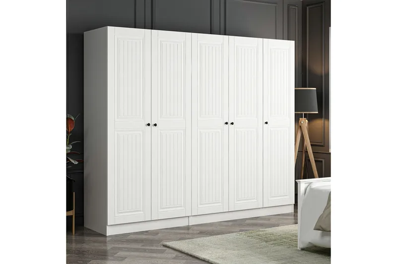 Fruitland Garderobe 225 cm - Hvit - Oppbevaring - Klesoppbevaring - Garderober & garderobesystem