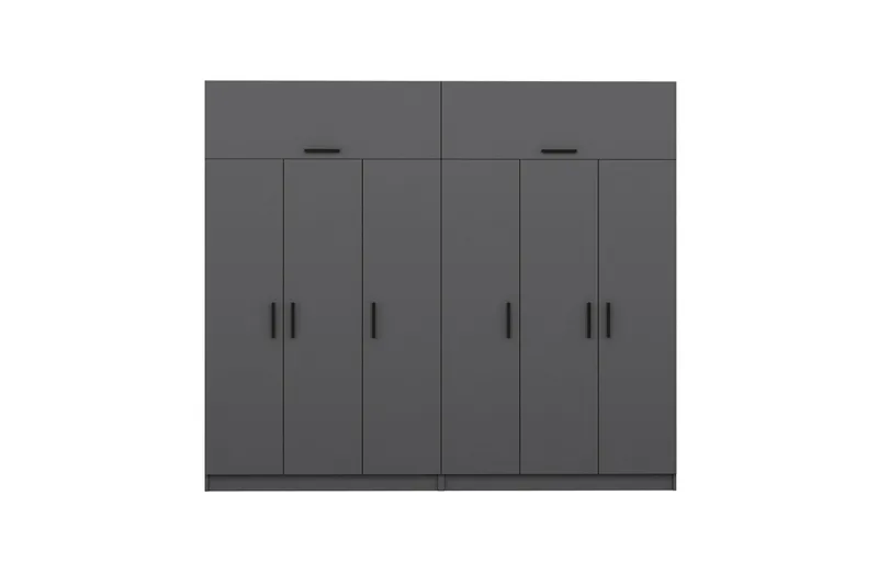 Fruitland Garderobe 270 cm - Antrasitt - Oppbevaring - Klesoppbevaring - Garderober & garderobesystem
