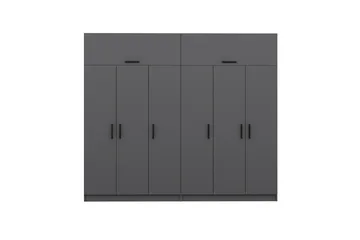 Fruitland Garderobe 270 cm - Antrasitt - Oppbevaring - Klesoppbevaring - Garderober & garderobesystem
