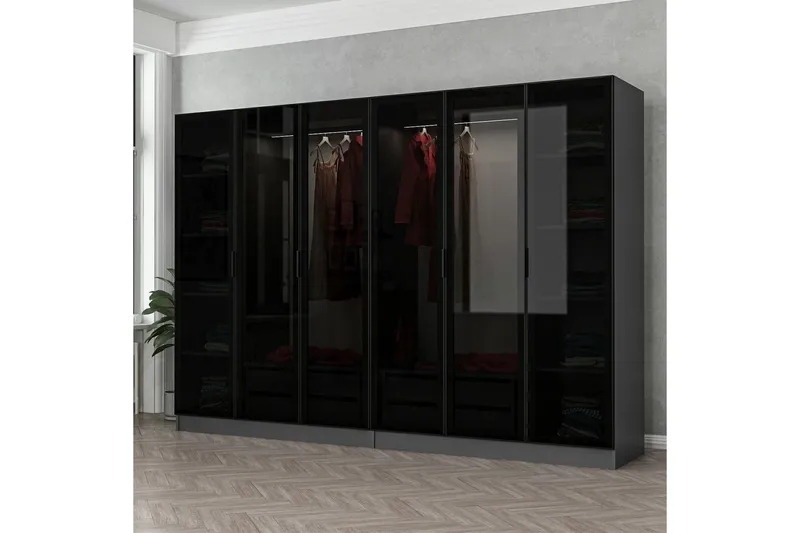 Fruitland Garderobe 270 cm, Antrasitt